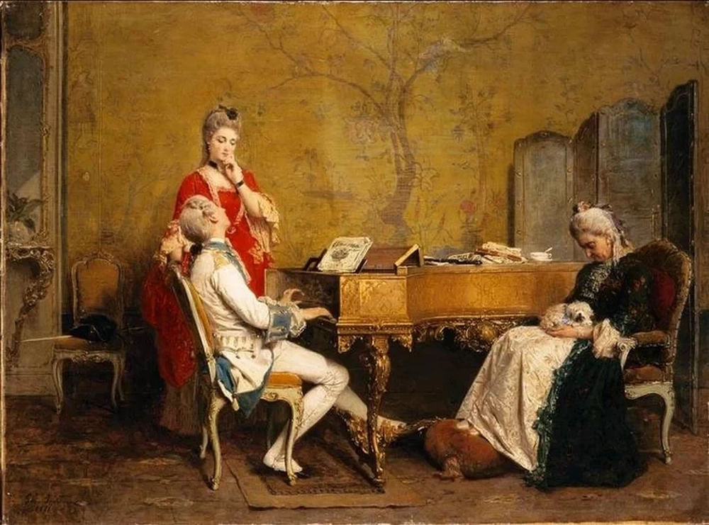 In tempo di pace - Lezione di pianoforte con corteggiamento